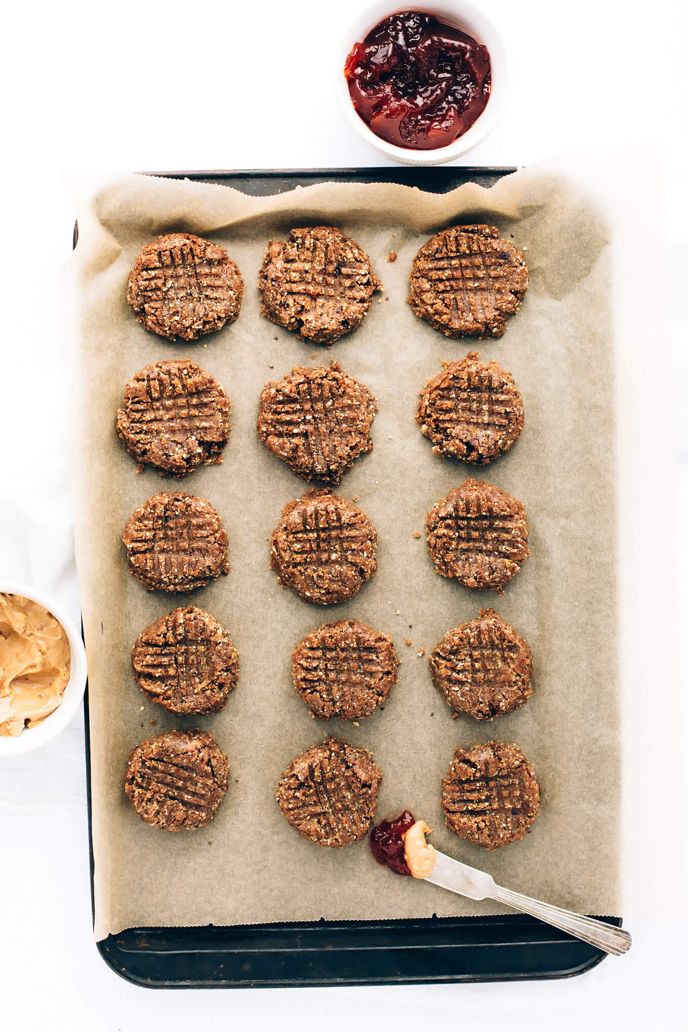 Peanut Butter and Jelly Energy Cookies