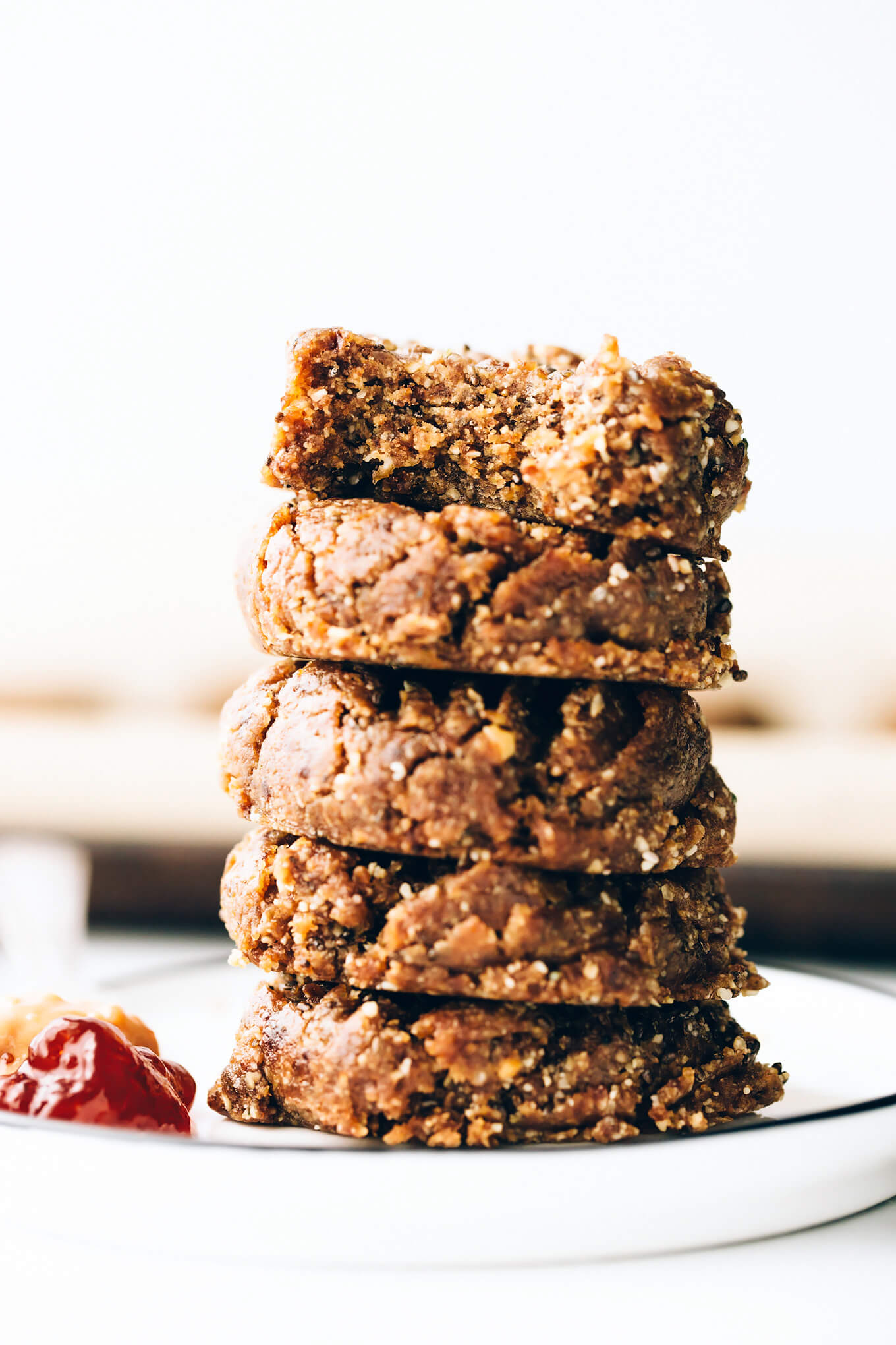 Peanut Butter and Jelly Energy Cookies