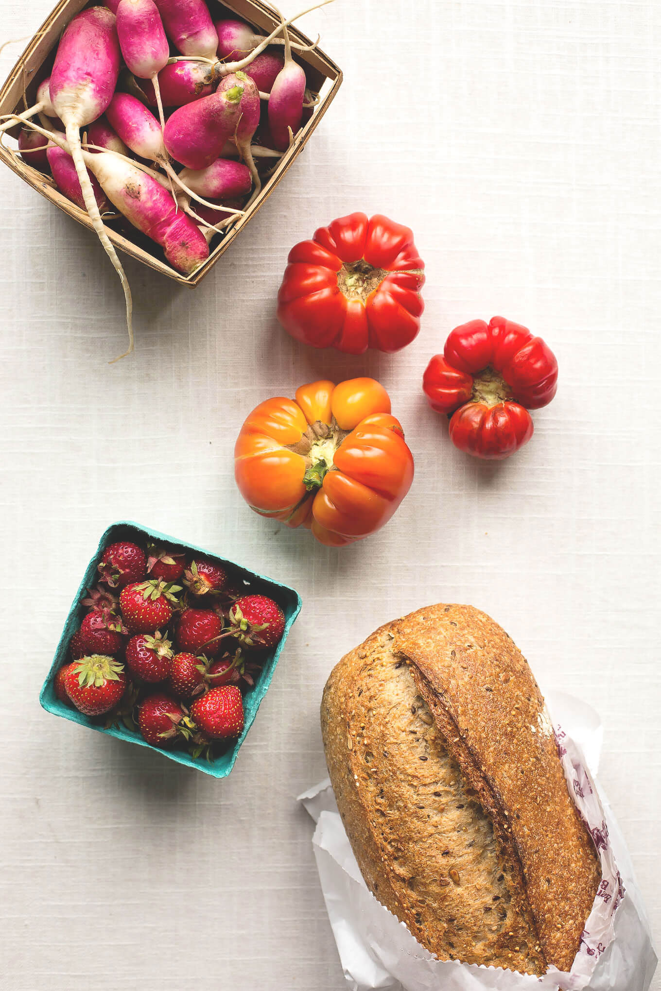 Farmers Market Breakfast Toast Two Ways