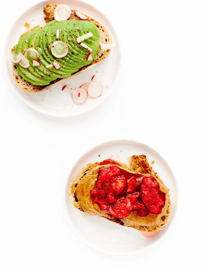 Farmers Market Breakfast Toast Two Ways