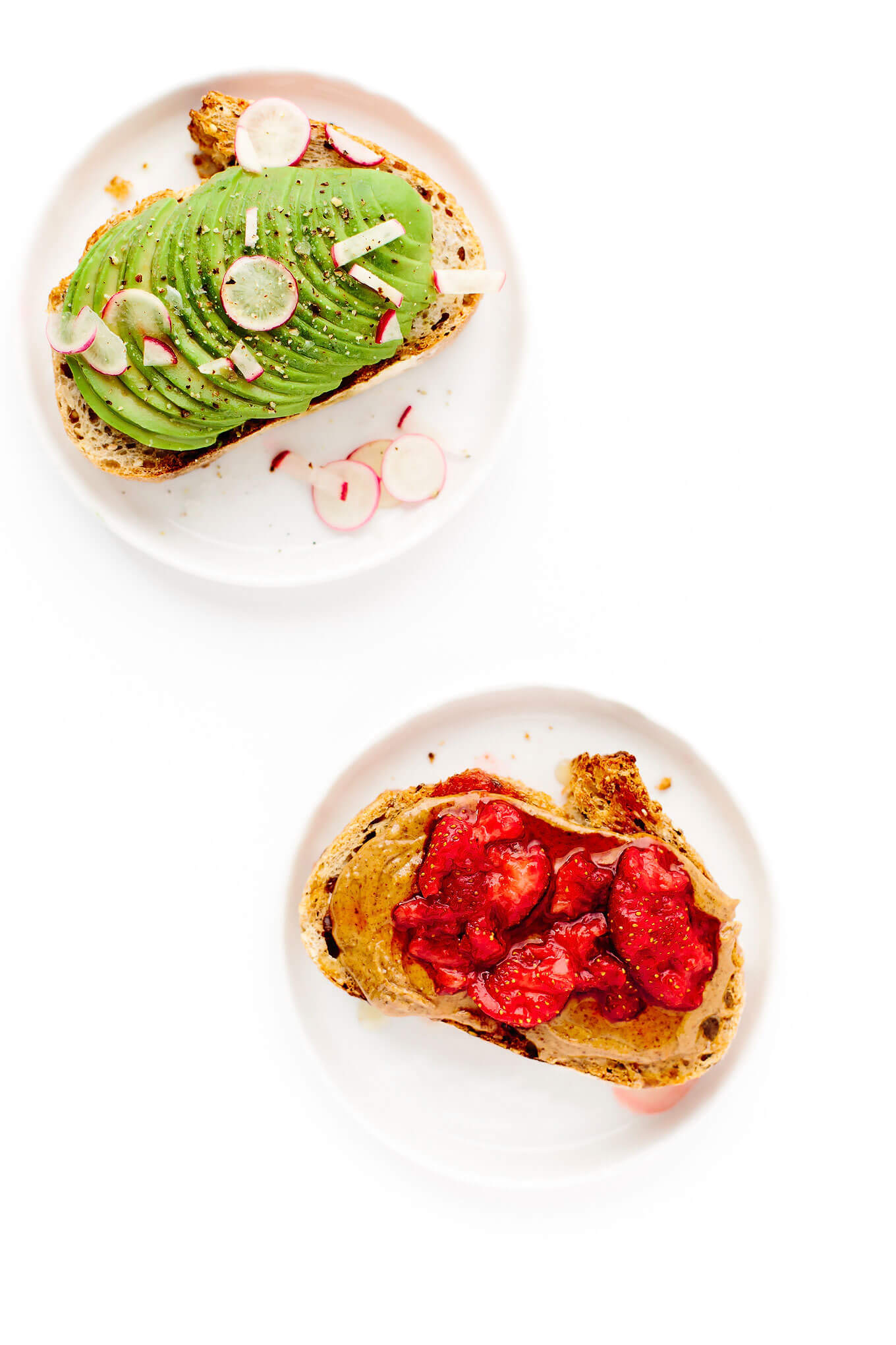 Farmers Market Breakfast Toast Two Ways