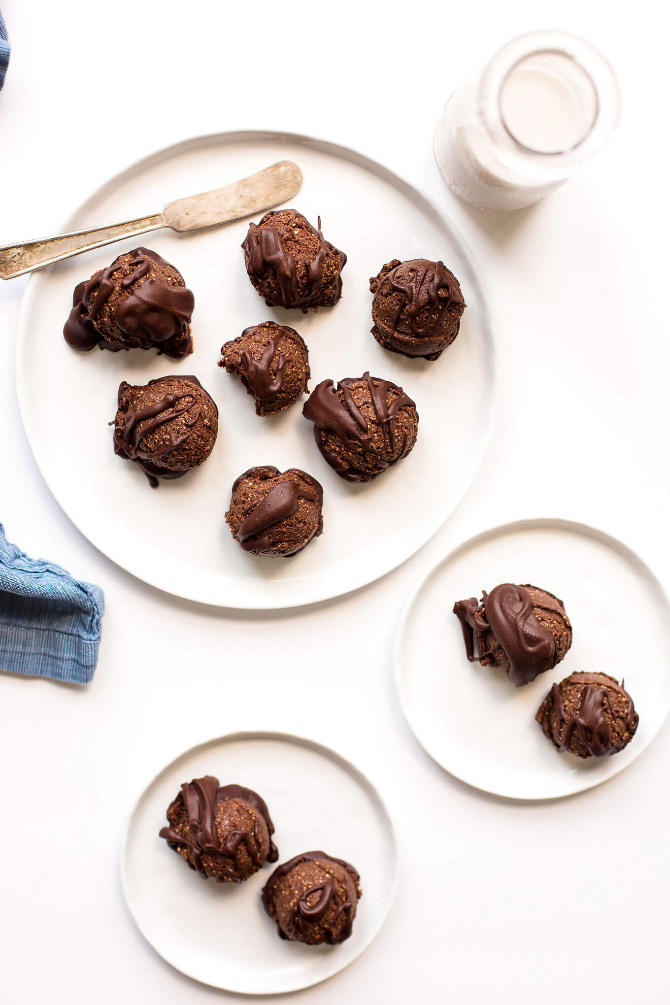 No-Bake Vegan Gluten Free Brownie Cookies