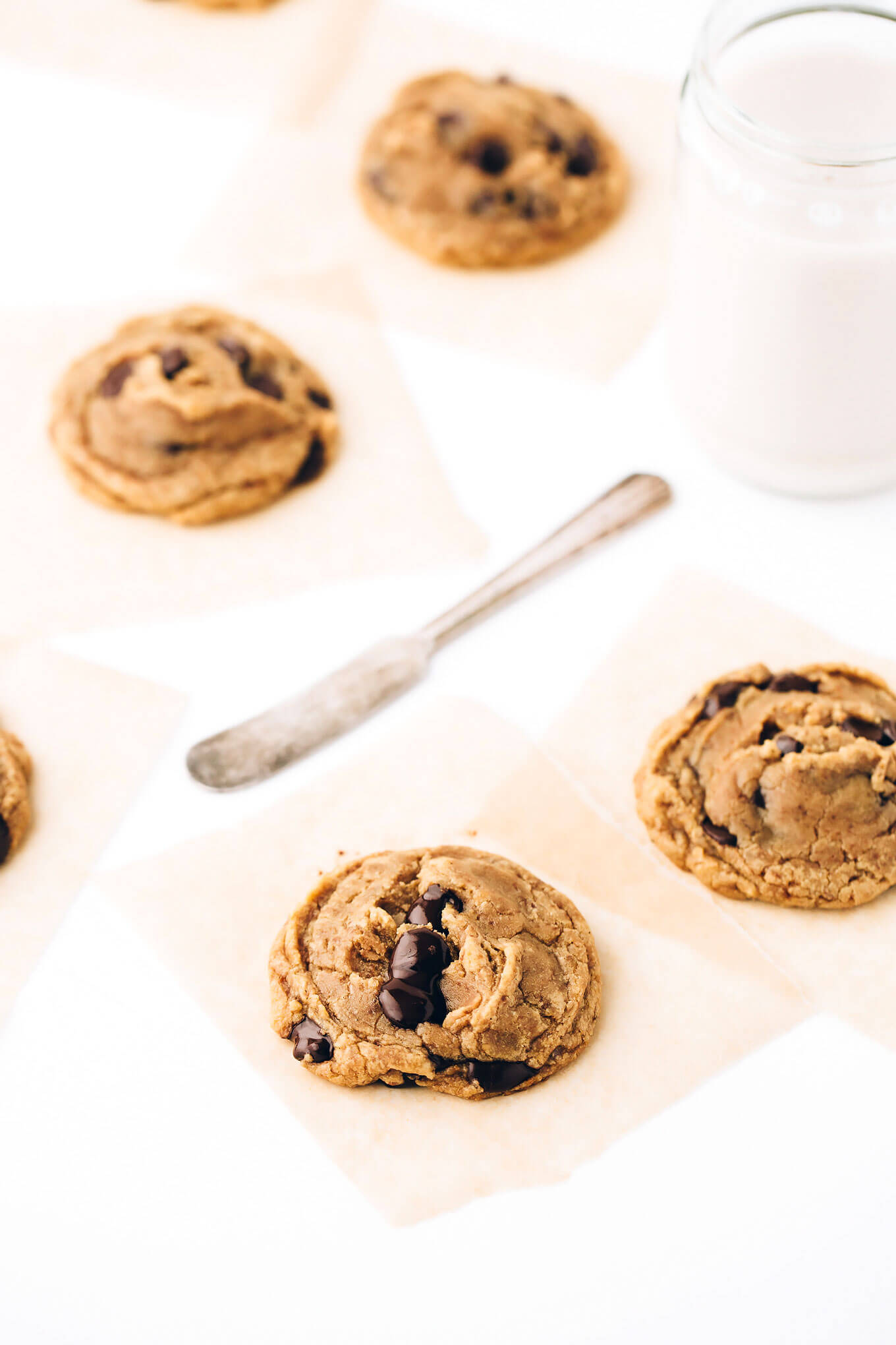 Soft Batch Vegan Chocolate Chip Spelt Cookies