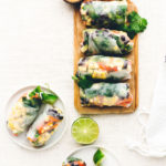 Southwest Vegan Spring Rolls with Smoky Chipotle Sauce