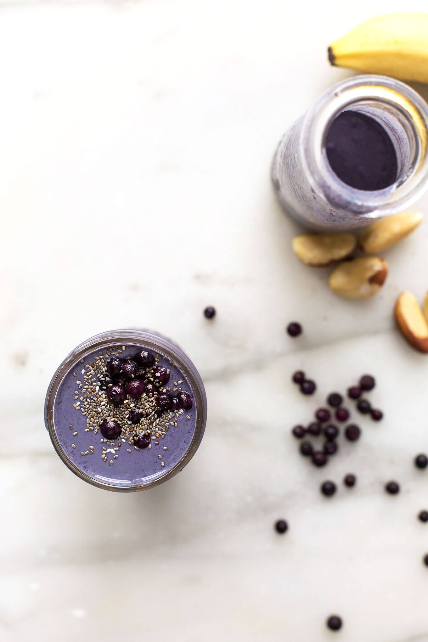 Wild Blueberry, Brazil Nut + Tahini Smoothie