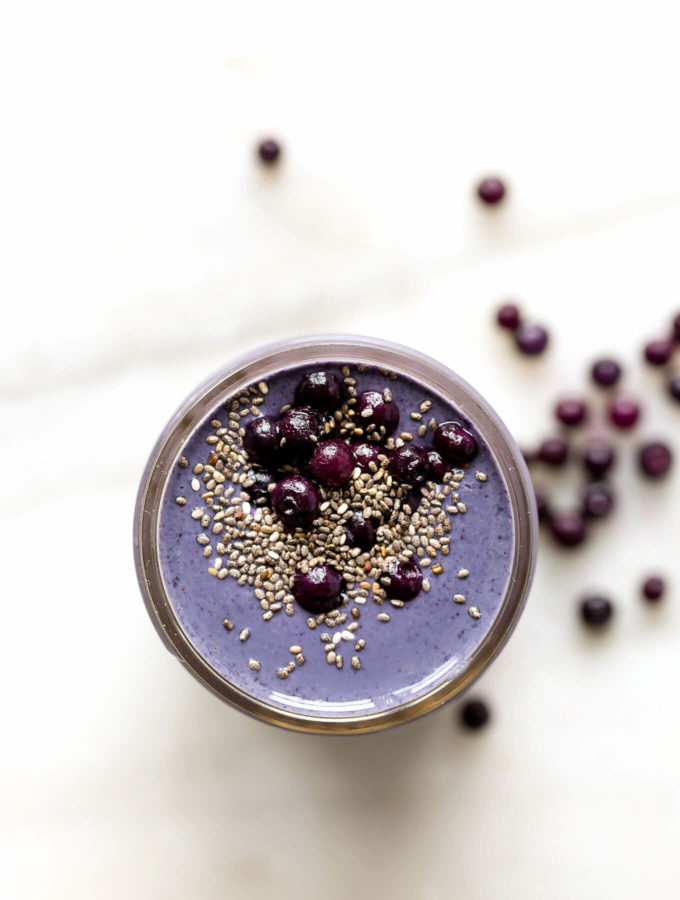 Wild Blueberry, Brazil Nut + Tahini Smoothie