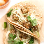 Vegan Crispy Cauliflower Tacos with Cashew Mozzarella