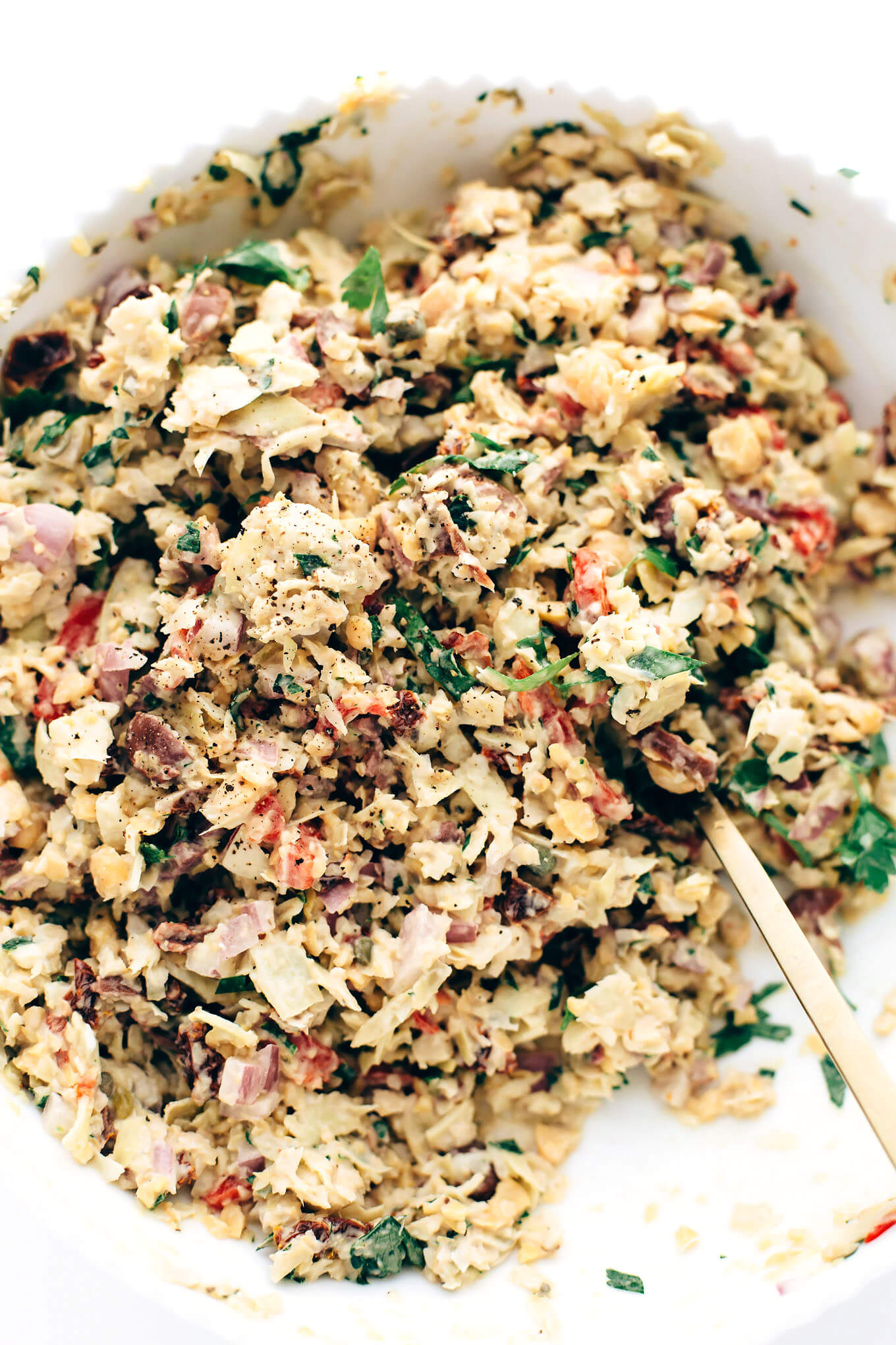 Vegan Mediterranean Un-Tuna Salad