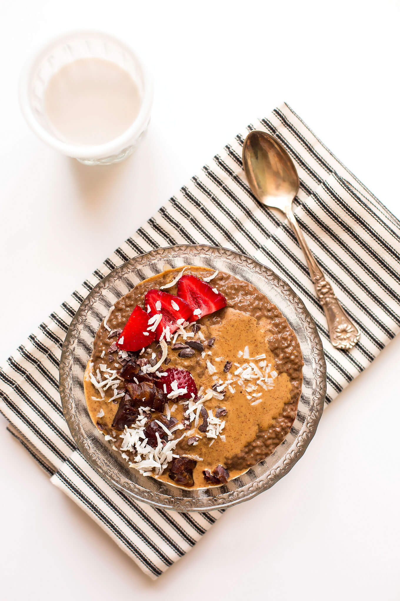 Secretly Green Almond Butter Chocolate Chia Pudding