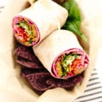 Epic Vegan Rainbow Veggie Wrap