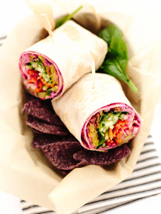 Epic Vegan Rainbow Veggie Wrap