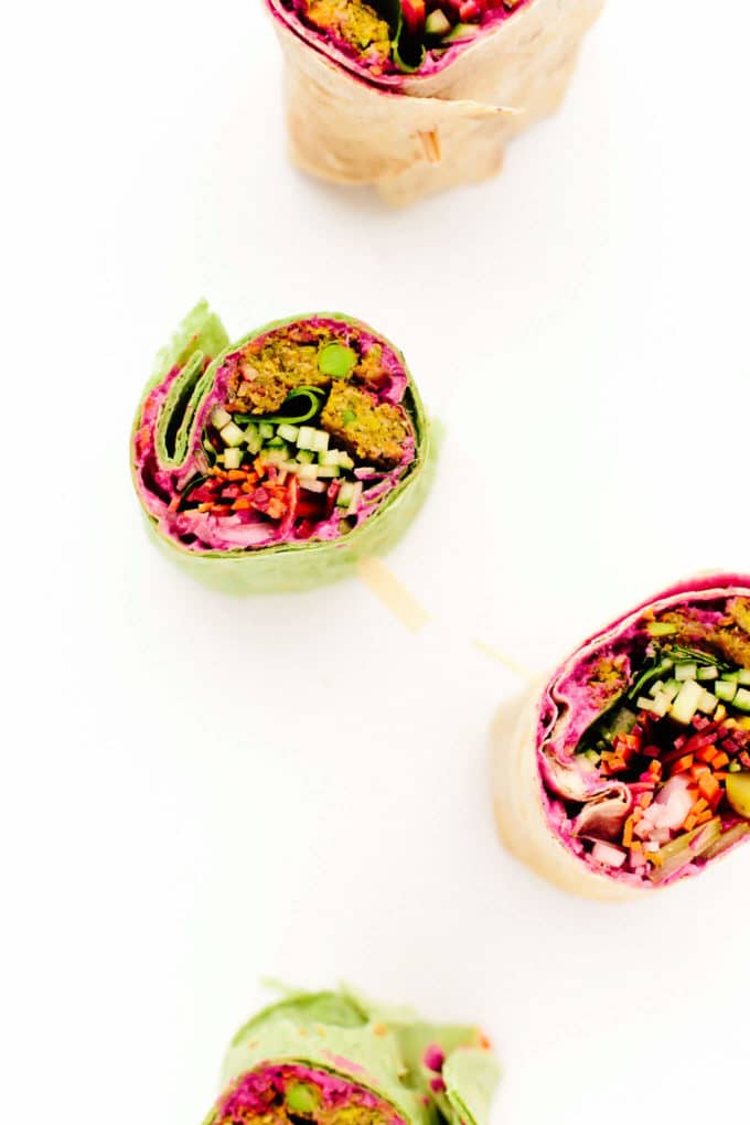 Epic Vegan Rainbow Veggie Wrap