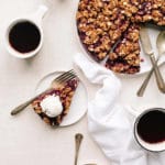 No-Bake Vegan Berry Chia Crumble Pie