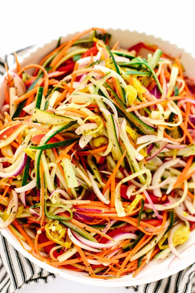 Pickled Vegetable + Beluga Lentil Salad