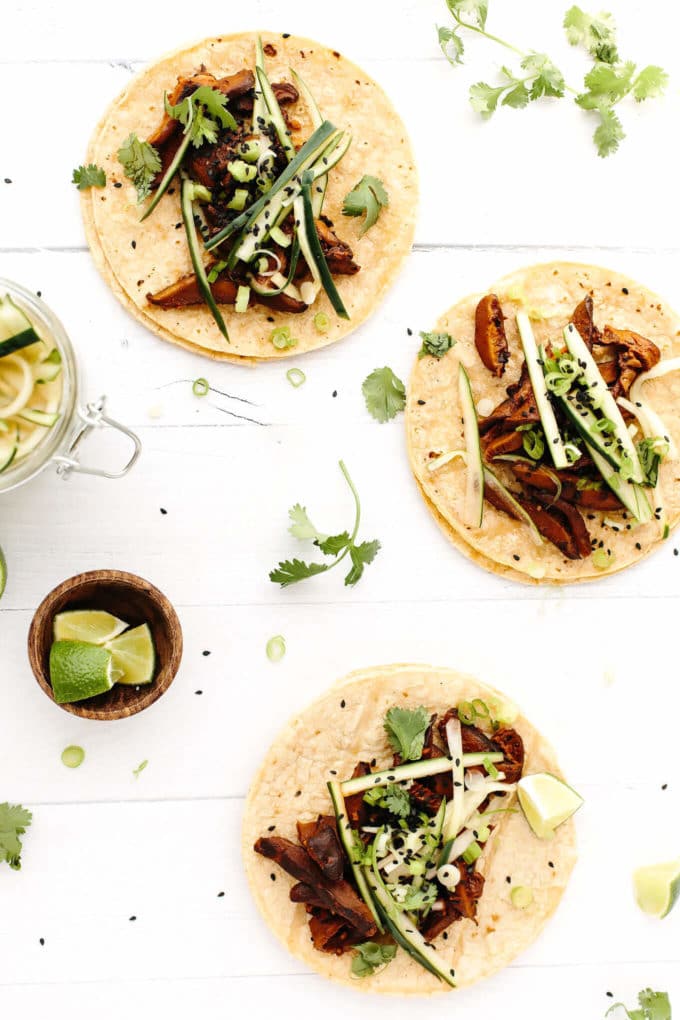 Vegan BBQ Mushroom Tacos