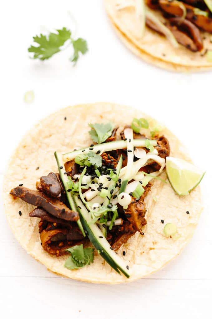 Vegan BBQ Mushroom Tacos