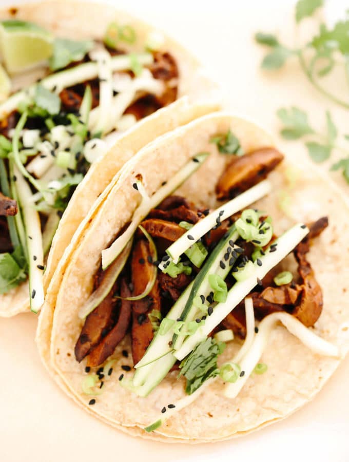 Vegan BBQ Mushroom Tacos