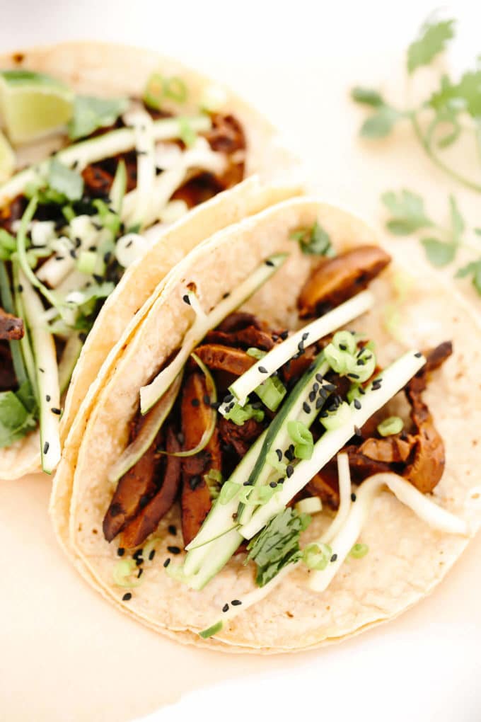 Vegan BBQ Mushroom Tacos