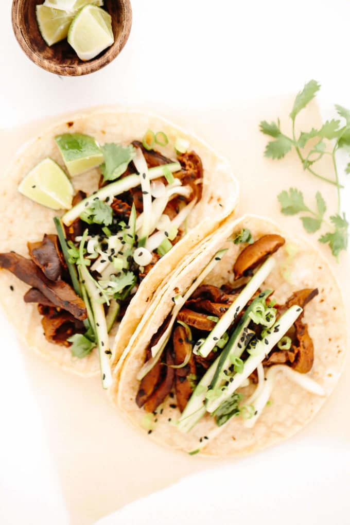 Vegan BBQ Mushroom Tacos