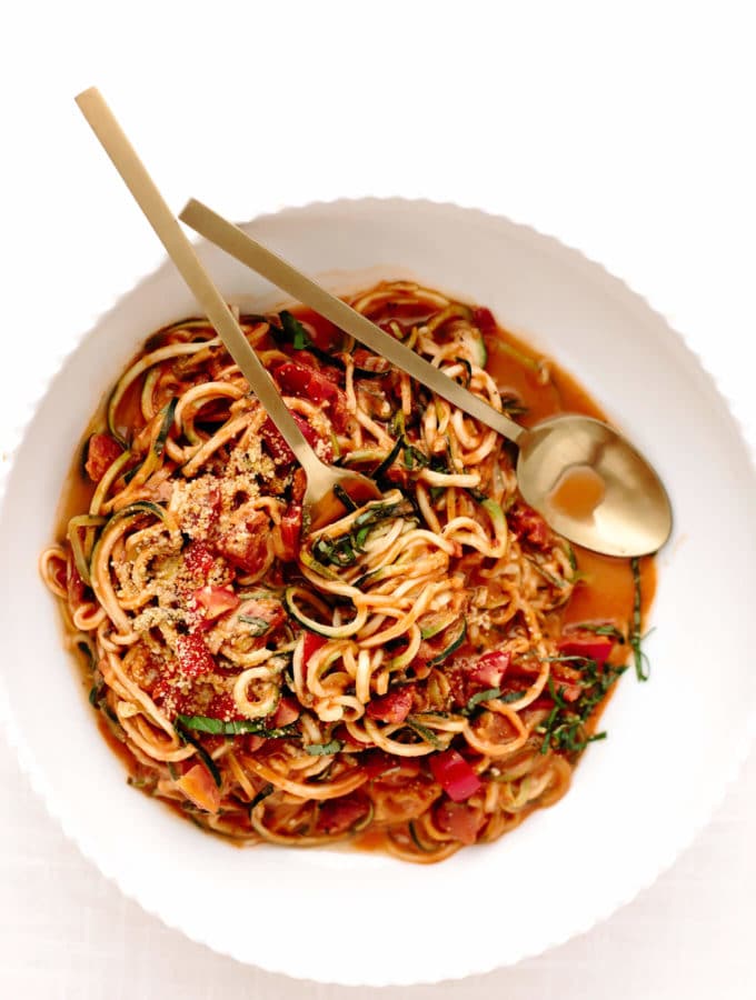 Favorite 15-Minute Zoodles Marinara