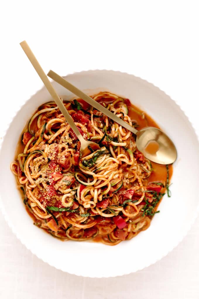 Favorite 15-Minute Zoodles Marinara