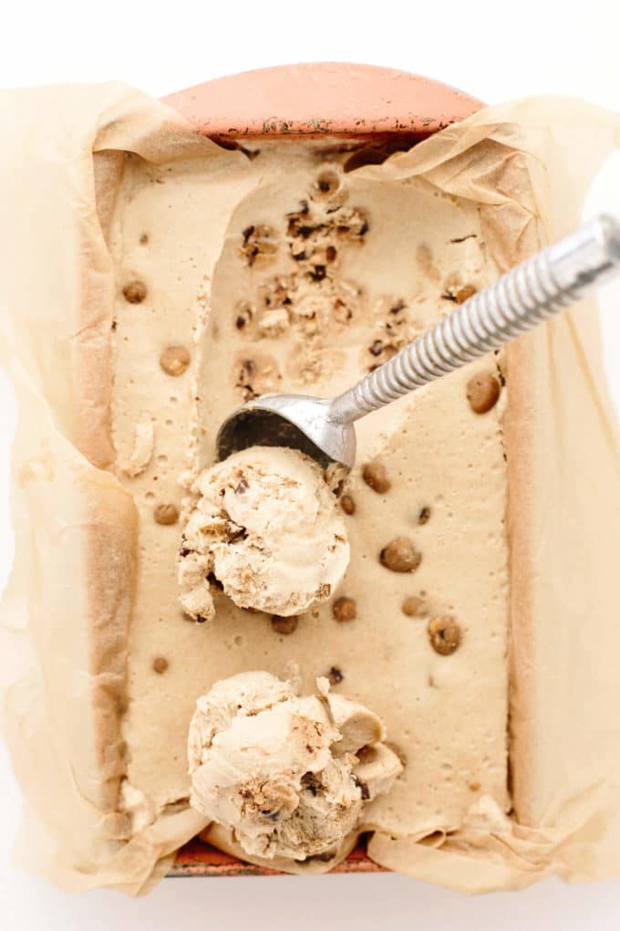 No-Churn Vegan PB Cookie Dough Ice Cream