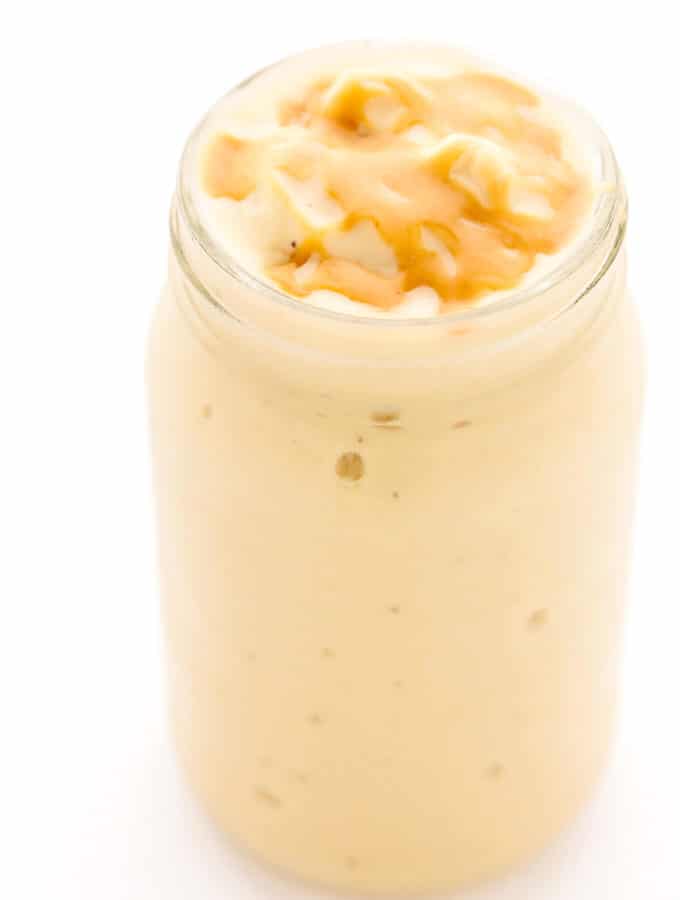 Thick Frosty Peanut Butter Banana Cauliflower Smoothie