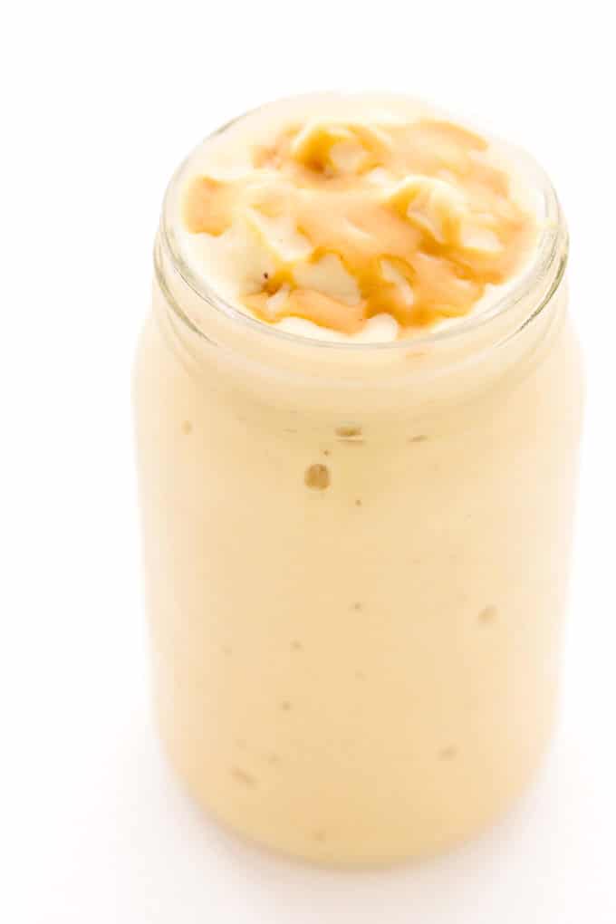 Thick Frosty Peanut Butter Banana Cauliflower Smoothie