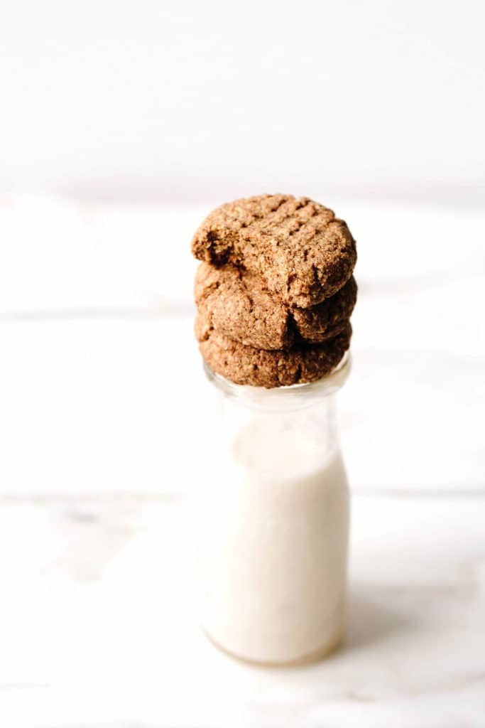 Vegan Almond Butter Shortbread Cookies Blissful Basil