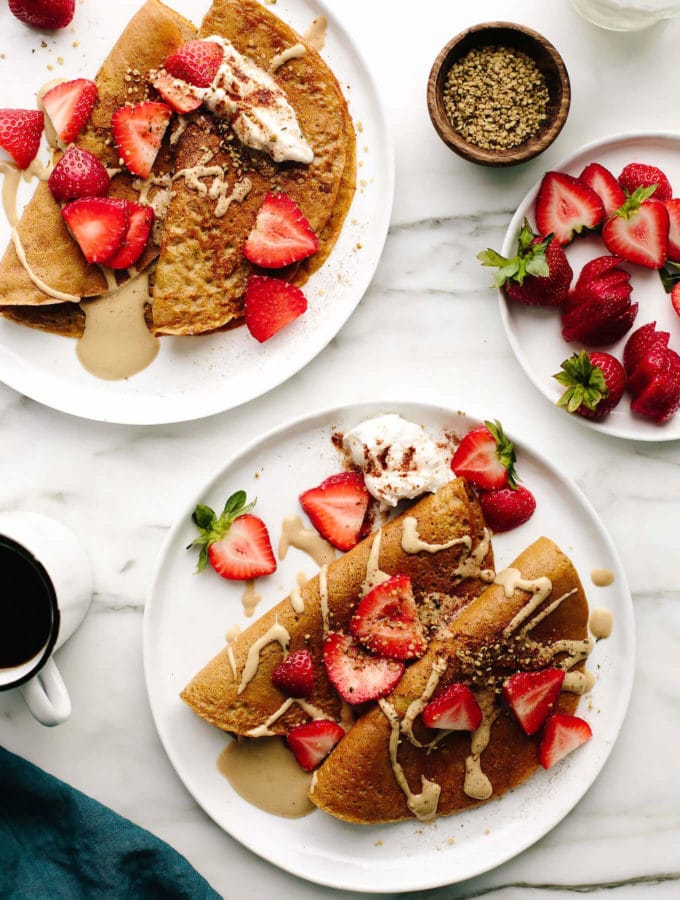 Vegan Pumpkin Buckwheat Crêpes