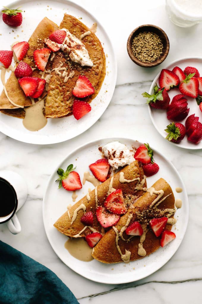 Vegan Pumpkin Buckwheat Crêpes