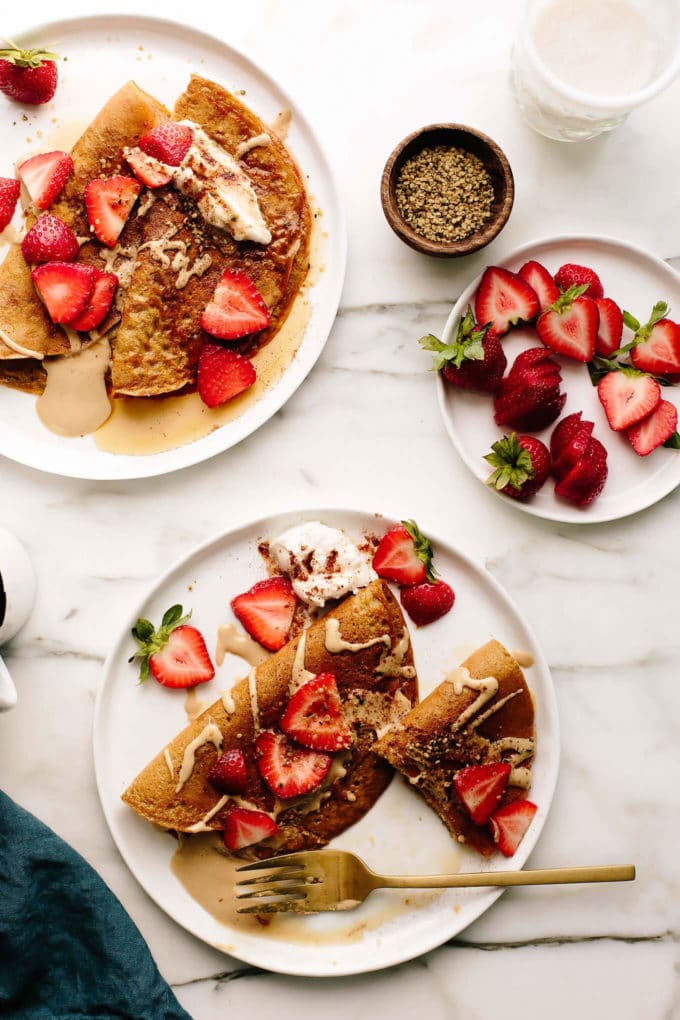 Vegan Pumpkin Buckwheat Crêpes