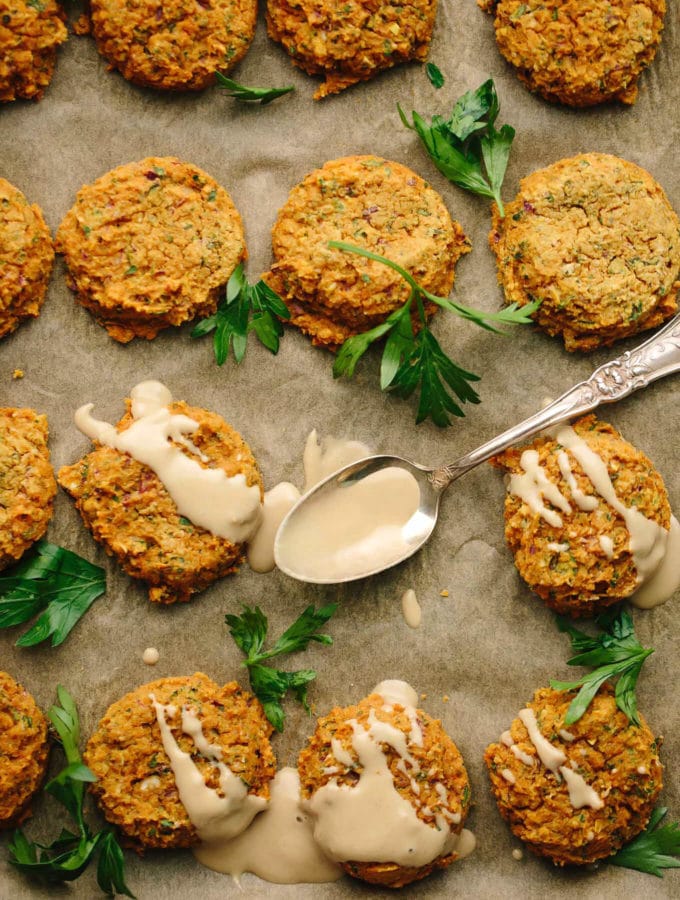 Vegan GF Pumpkin Lentil Falafel