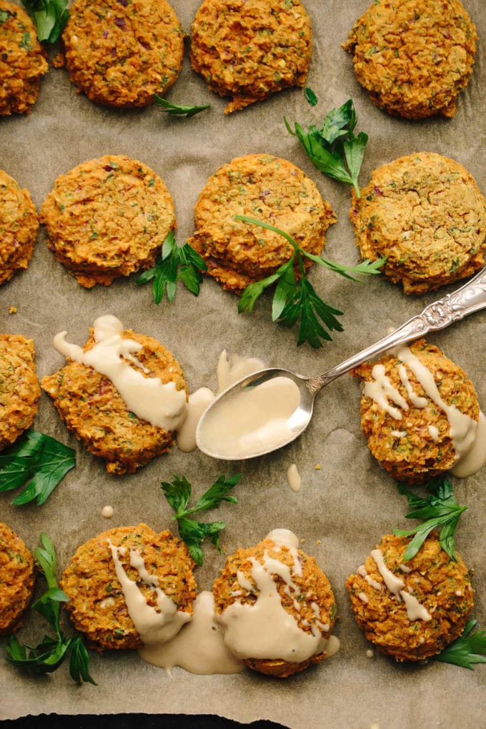 Vegan GF Pumpkin Lentil Falafel