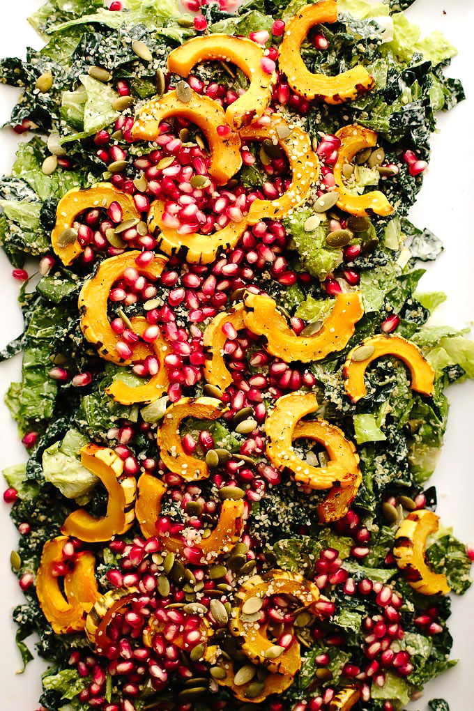 Festive Vegan Caesar Salad