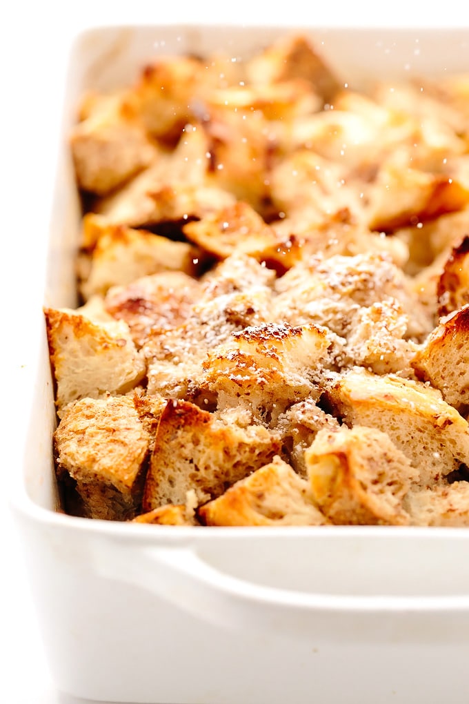 Vegan Eggnog French Toast Casserole