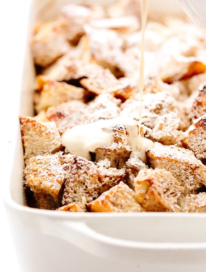 Vegan Eggnog French Toast Casserole