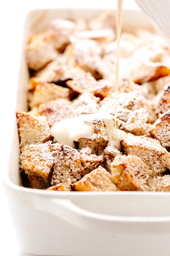 Vegan Eggnog French Toast Casserole