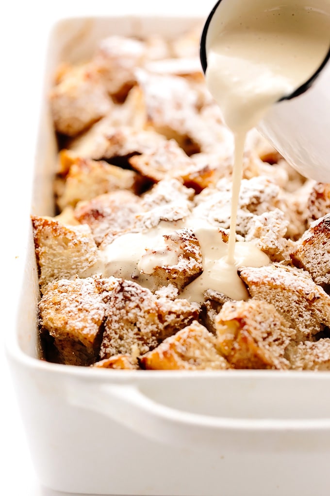 Vegan Eggnog French Toast Casserole