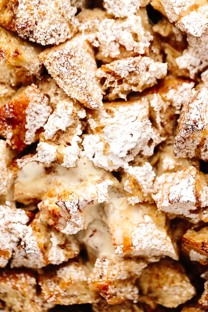 Vegan Eggnog French Toast Casserole