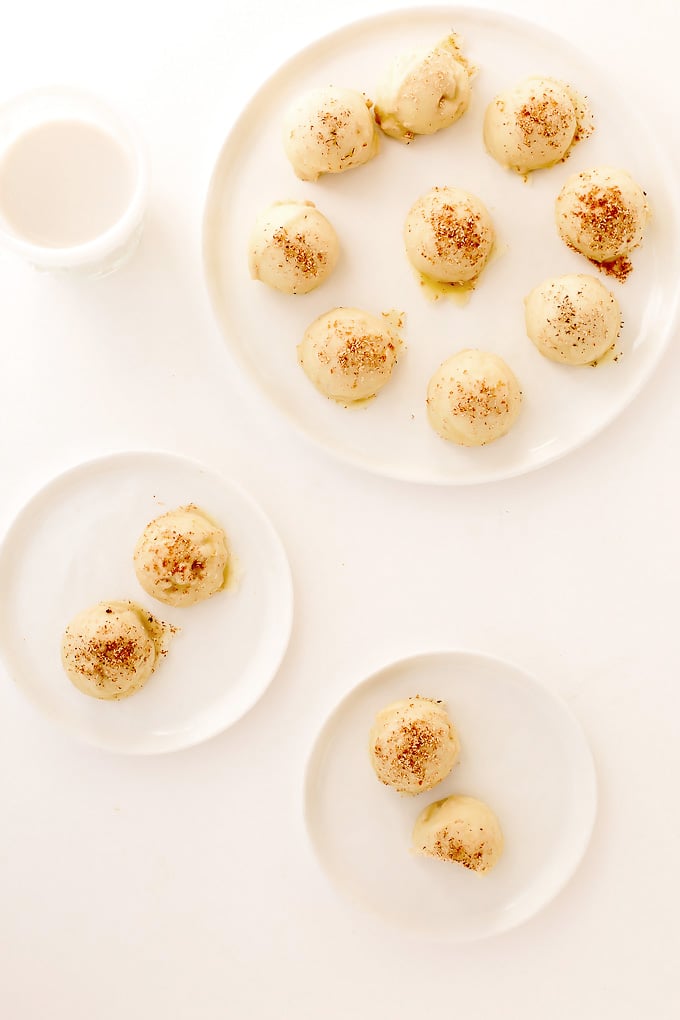 Vegan Eggnog Truffles