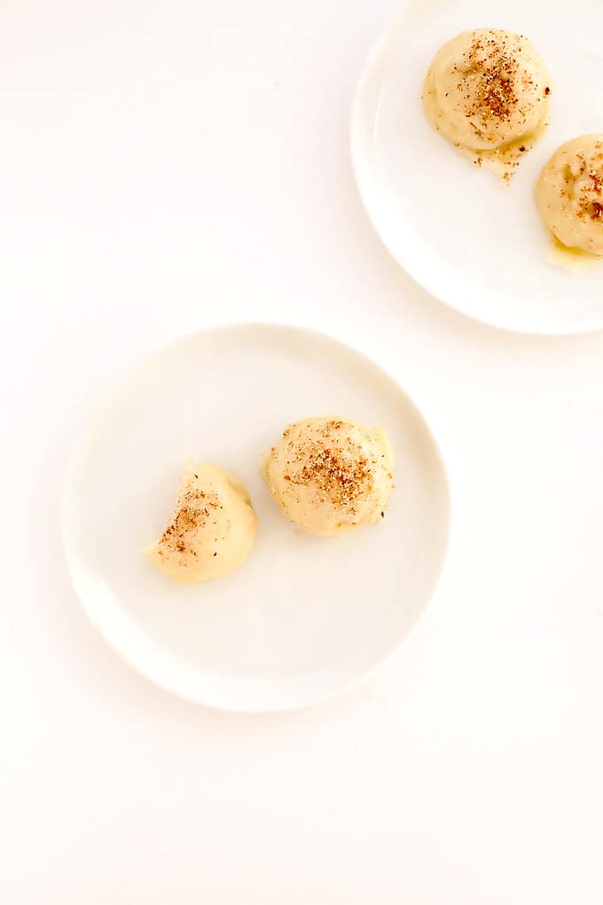 Vegan Eggnog Truffles