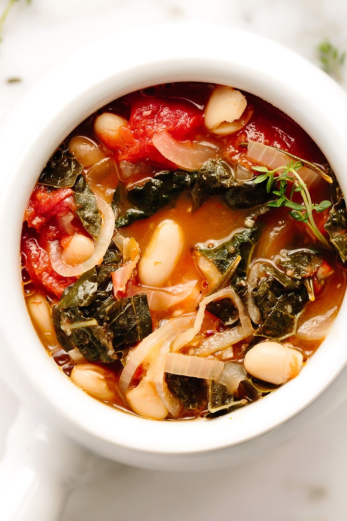 Vegan Tuscan Kale White Bean Stew