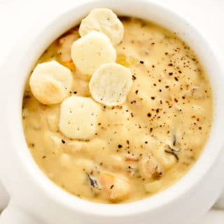Vegan Creamy Cauliflower Wild Rice Soup