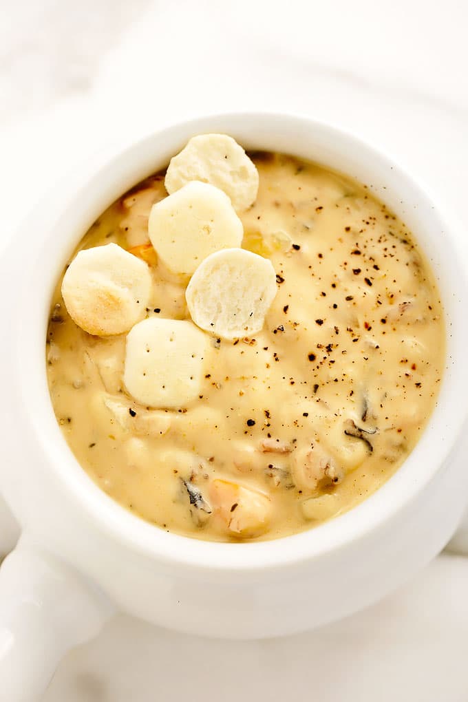 Vegan Creamy Cauliflower Wild Rice Soup