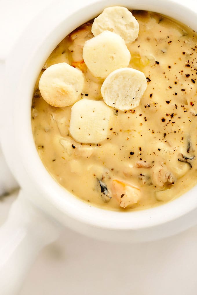 Vegan Creamy Cauliflower Wild Rice Soup