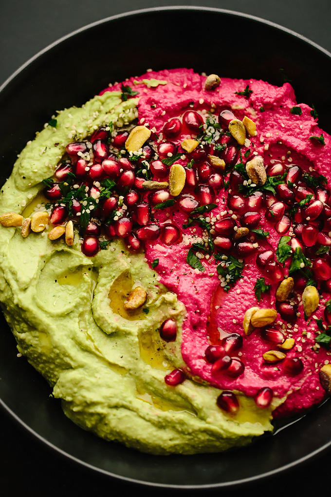 Vegan Holiday Hummus Platter