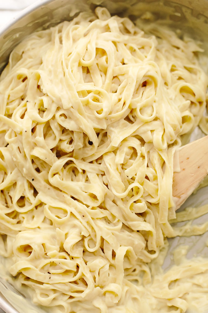 Vegan Roasted Butternut Squash Fettuccine Alfredo