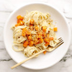 Vegan Roasted Butternut Squash Fettuccine Alfredo