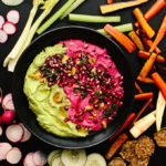 Vegan Holiday Hummus Platter with Olive Oils from Spain